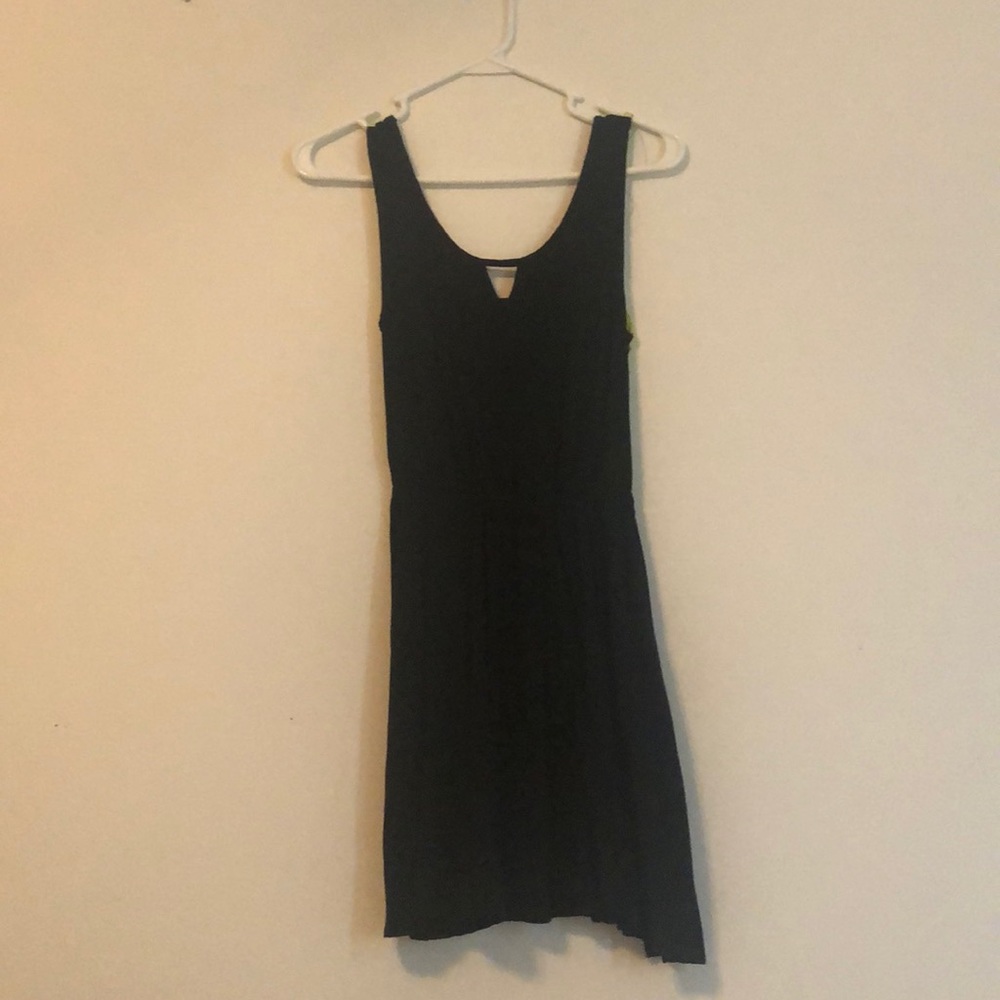 Black and green dress